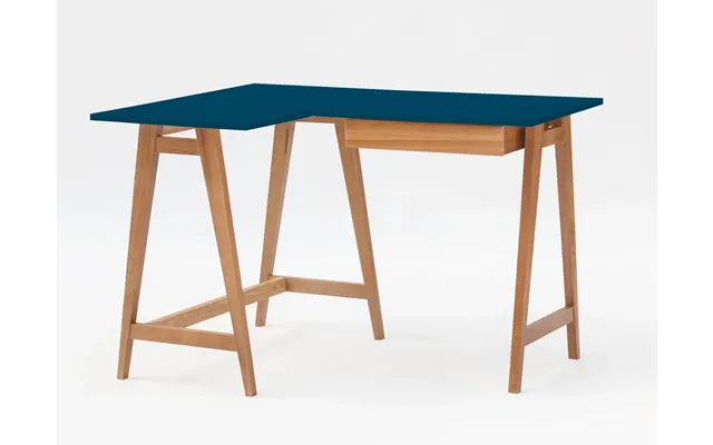 Luka Hjørneskrivebord B 115cm X D 85cm Petrolblå Eg Venstre Side