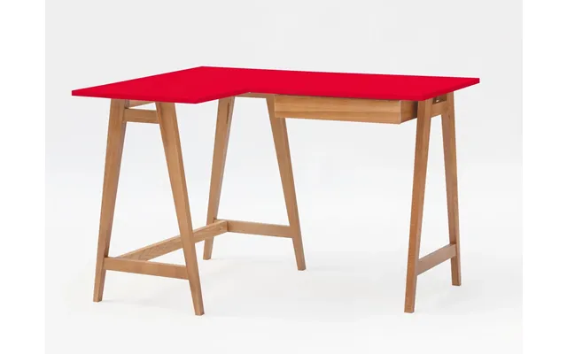 Luka Hjørneskrivebord B 115cm X D 85cm Rød Eg Venstre Side