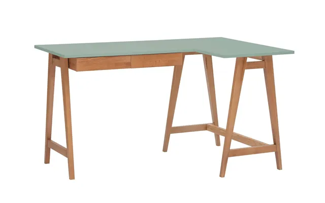 Luka Hjørneskrivebord B 135cm X D 85cm Salviegrøn Oak Højre Side