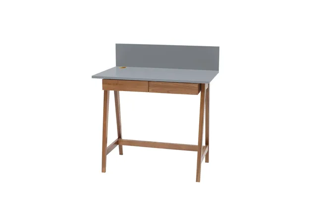 Luka Skrivebord 85x50cm Med Skuffe Eg Mørkegrå
