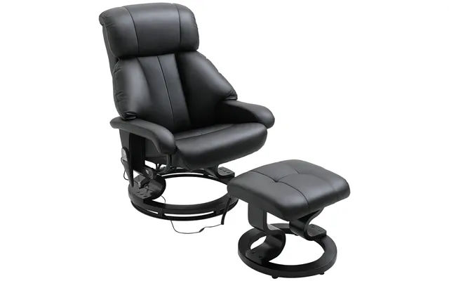 Massagestol Med Fodskammel - 10 Vibrationspunkter