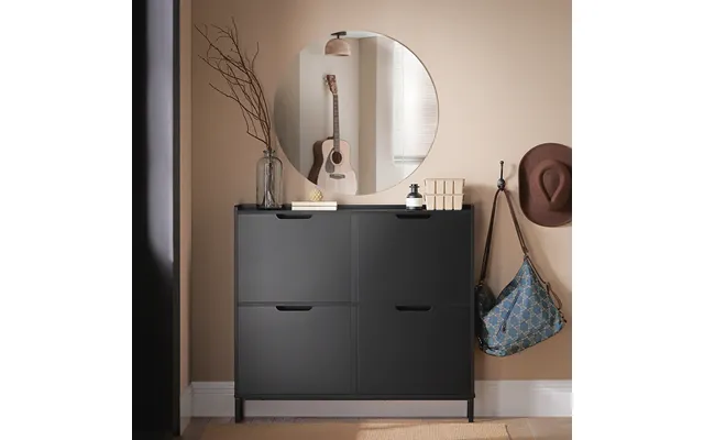 Moderne Og Minimalistisk Skoskab Til Små Rum - L100xb19xh90cm