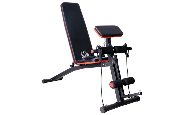 Multifunktionel Vægtbænk Multigym Med Fjederbooster Træningsbænk Vægt 120 Kg Sort 54 X 160 X 106 Cm