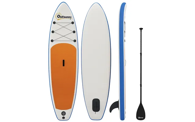 Oppusteligt Stand Up Paddleboard-sæt 305 Cm Sup-board Med Aluminiumspadel - Aftagelig Finne Og Fodrem