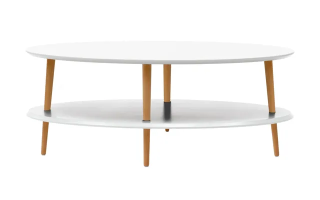 Ovo Lavt Sofabord B 110 X D 70cm - Hvid