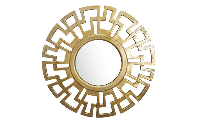 Rund Vægspejl I Art Deco-stil - Diameter Spejl 24 Cm