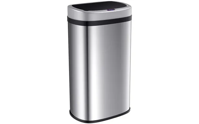 Sensor Affaldsbeholder Rustfrit Stål 50 Liter Kvadratisk
