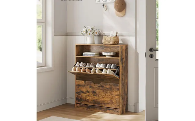 Smalt Skoskab Med Vippefunktion - Vintage Look