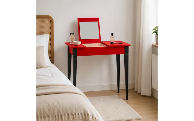 Sminkebord Mimo 65 Cm - Rød Sort
