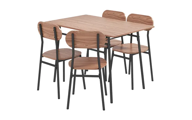 Spisebordsæt Med Stole Spisebord - Industrielt Design