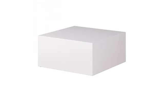 Stue Sofabord Monoblok Mdf Træbord Hvid 60 Cm Firkant