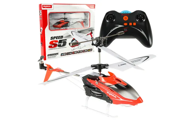 Syma S5 3ch Rc Helikopter Rød