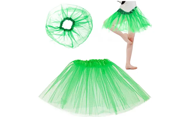 Tyl Nederdel Tutu Kostume Kostume Grøn