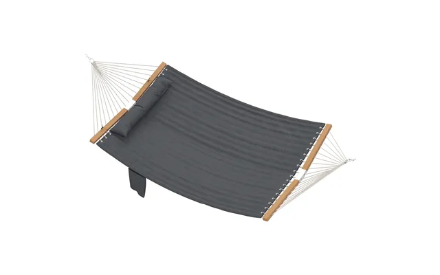 Udendørs Hængekøje 200x140cm - Dobbeltlags Hængekøje Med Nakkestøtte