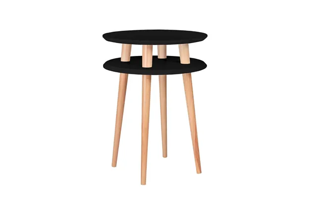 Ufo Sidebord Diameter 45cm X H 61cm Sort