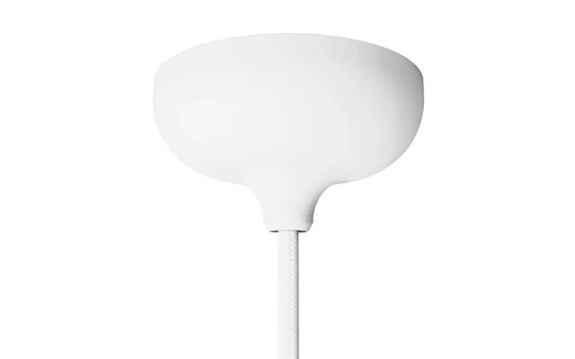 Pendelroset Silikone Med Centerhul - Mat Hvid