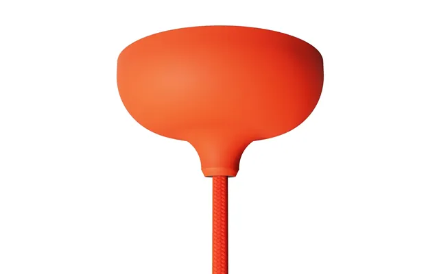 Pendelroset Silikone Med Centerhul - Orange