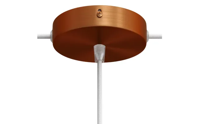 Roset 1 Center 2 Sidehuller Ø12 Cm - Conical Børstet Kobber
