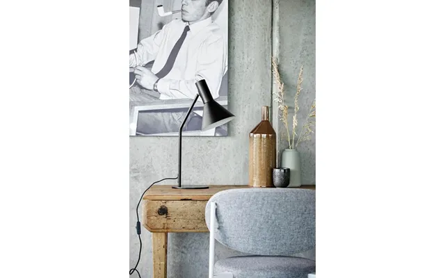 Lyss Bordlampe - Mat Sort