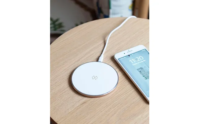 Unifier Qi Trådløs Oplader - Hvid Rose Gold