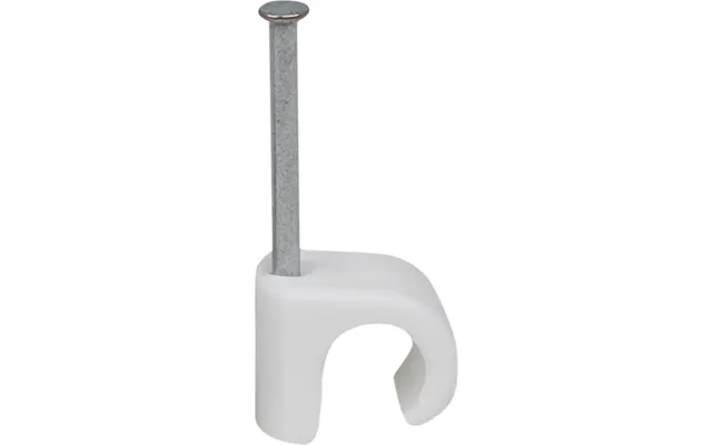 100 Stk Tillex Kabelclips Rund 8-12 30 Mm I Hvid