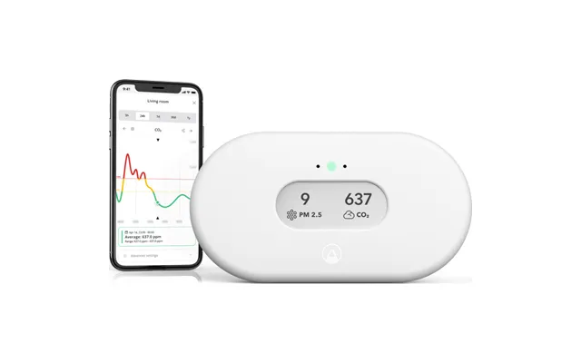 Airthings View Plus Radon- Og Luftkvalitetsmåler - Hvid
