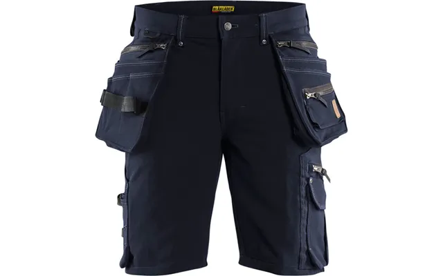 Blåkläder Workwear X1900 Håndværkershorts Med 4-vejs Stretch - Marineblå Sort