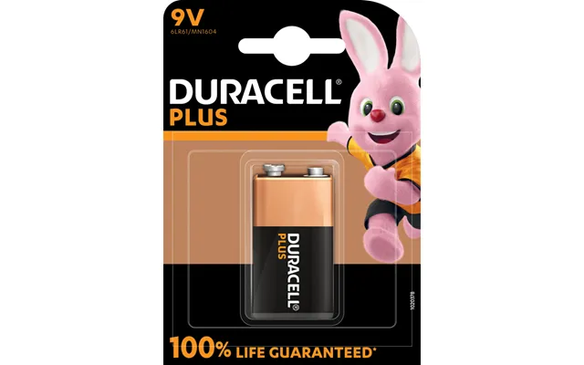 Duracell Plus 9v Batteri - 1 Stk.
