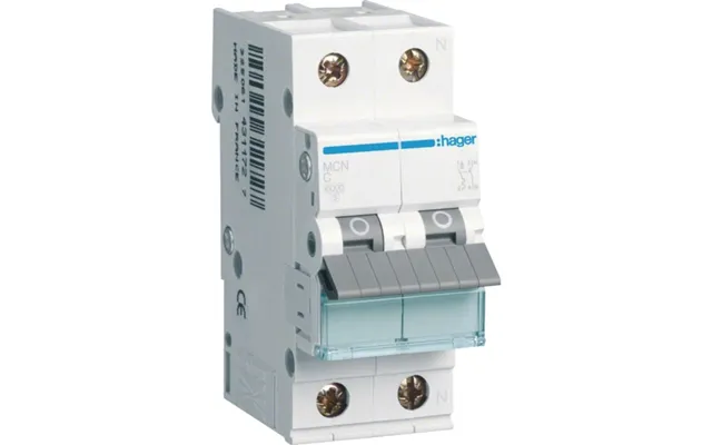 Hager Automatsikring 1p N 16a - Hvid