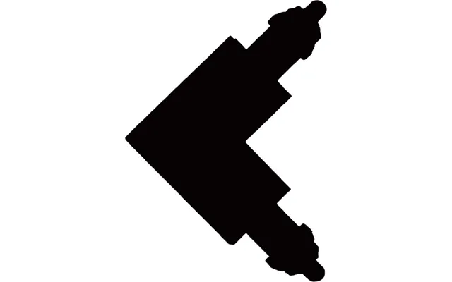 Halo Design Track 1f Vinkelstykke - Sort