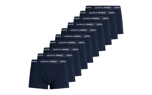 Jack & Jones Solid Boxershorts 10-pak - Marineblå