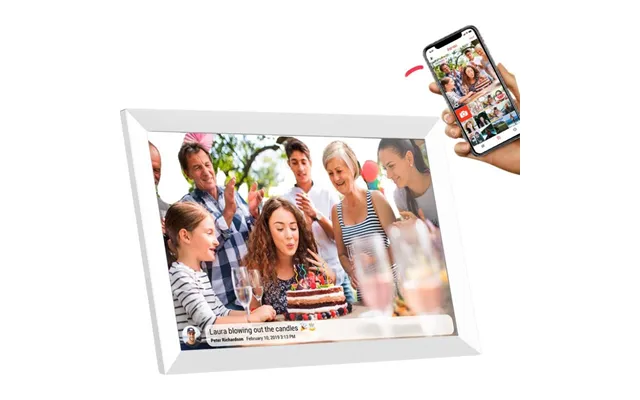Lippa Digital Billedramme 10 - Hvid