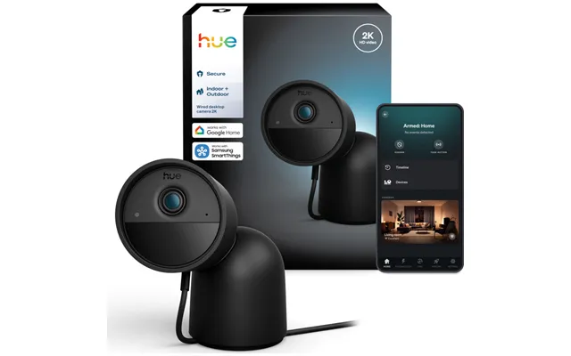 Philips Hue Secure Overvågningskamera Med Bordholder - 2k