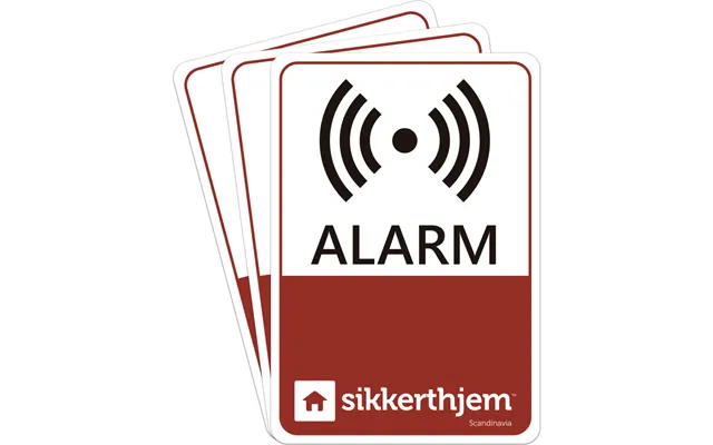 Sikkerthjem Præventive Alarmmærkater - 3 Stk.