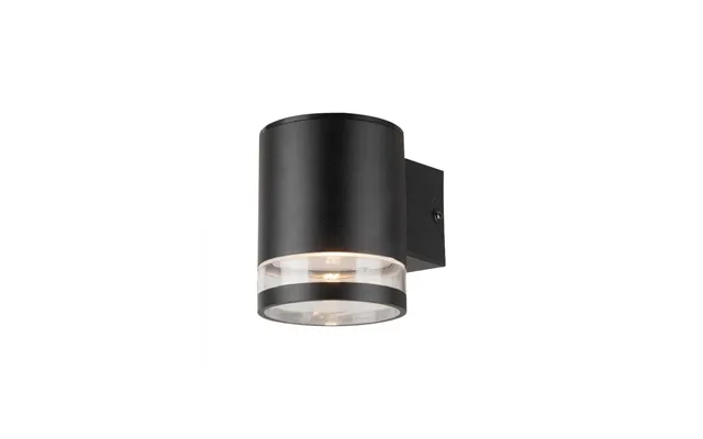 0.55w Solcelle Væglampe Led - Ip54, Sort