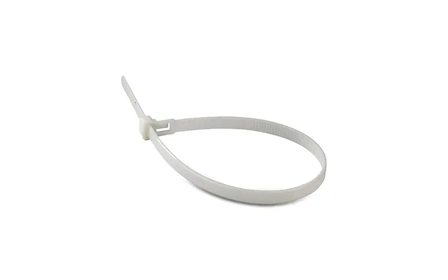 100x Kabelbindere Kabelstrips - 3,5 X 200 Mm, Hvid, 100 Stk.