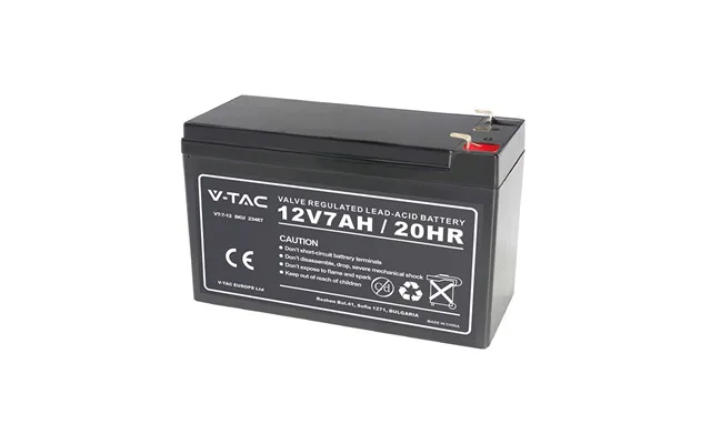 12v 7ah Blybatteri - 151x65x100mm, Abs, Vrla Genopladeligt Batteri