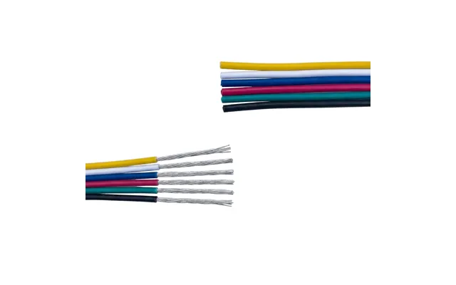 20 M Rgb Cct Kabel Til Led-strip - 6×0,35 Mm , 12 24v