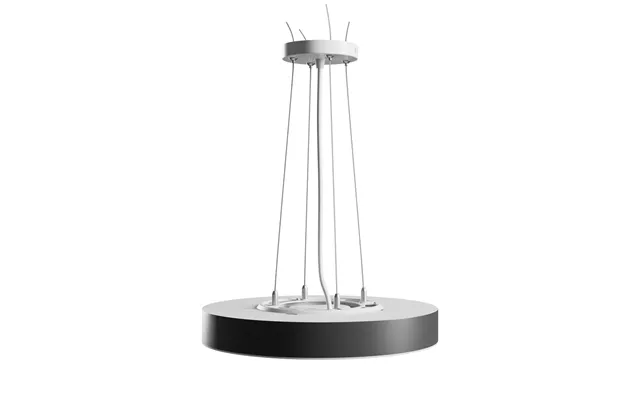 24w Nymphea Optima Led Loftslampe, Cct - Sort Ring, 112lm W, Ø30cm, 5 Års