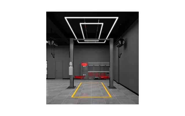 288w Ra95 Lysgitter Led 2 Rammer Komplet Sæt Hexagon - Inkl. Strømtilslutning