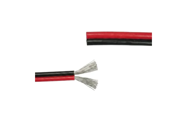 5m 1,2mm Kabel Rød Sort - 2-ledet 16awg , 12v-24v, Til Led Strip