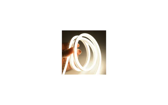 5m 8w Pr. Meter Kold Hvid 8x16 Neon Flex Led - 12v Dc, Ip67