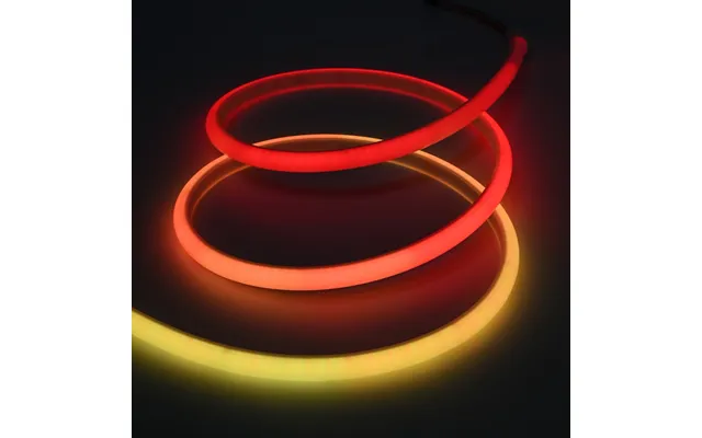 5m Rgbic Neon Led Strip - 15 Cm Ledning, 10w M, 576 Led Pr. Meter, 24v, Ip67