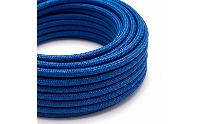 5m Stofledning 2x0.75 Mm , Tekstil - 230v, Blå