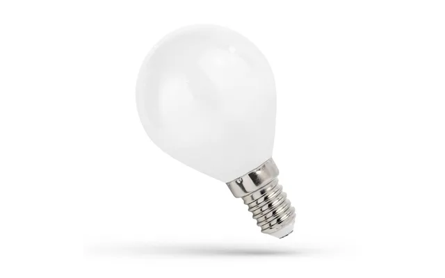 E14 1w Led Kronepære - G45, Kultråd, Matteret Glas