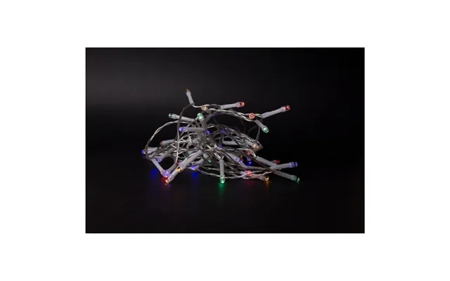 Outlet 4 M. Multicolor Led Julelyskæde - 48 Led, Ip44 Udendørs, Timer, Batteri
