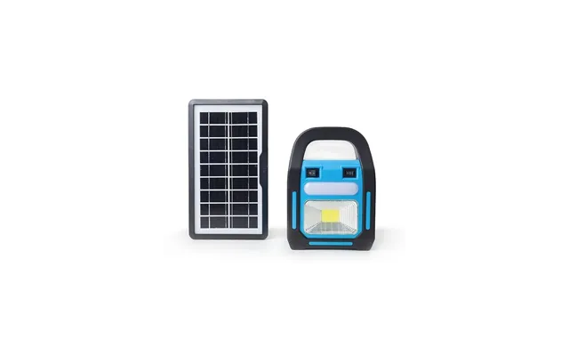 Outlet Nødlys Med Batteri Og Solcelle - Inkl. 3 Led Pærer, Projektør, Stort Solcellepanel, Powerbank