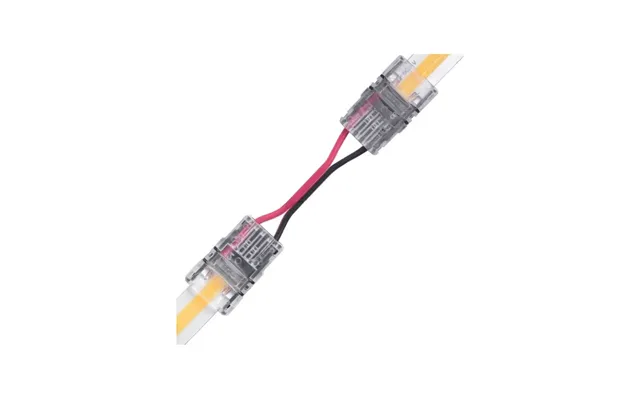 Samler Med Ledning Til Led Strip - 10mm, Cob, Enkeltfarvet, Ip20, 5v-24v