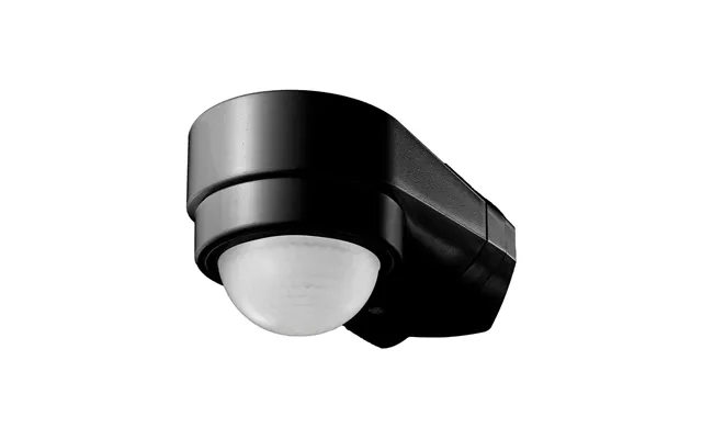 Sensor Til Hushjørne, Sort, Bevægelsessensor - Justerbar, Hjørne Montering, Ip65 Max 600w Led
