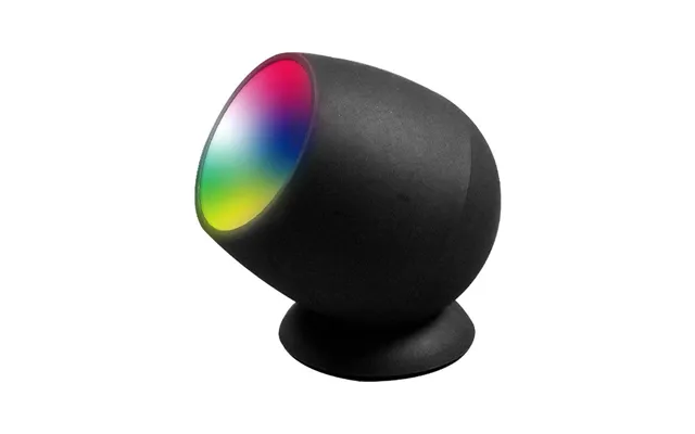 Smart Home Lampe Med Rgb Ww - Sort, Tuya Smart Life, Virker Med Google Home, Alexa Og Smartphones